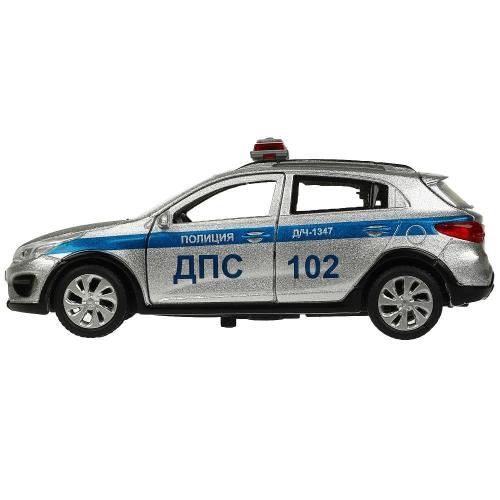 Металлическая машинка Kia Rio X Полиция Технопарк XLINE-12SLPOL-SR фото 3