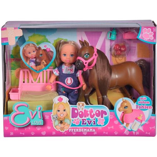 Кукла Еви 12 см Набор с беременной лошадкой Simba 5733487 фото 2