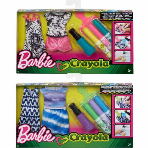 Игровой набор Барби Crayola сделай моду сам Barbie Mattel FPW12 фото 3