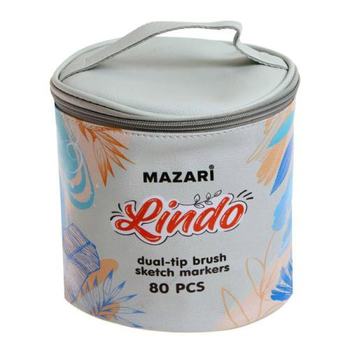 Набор маркеров для скетчинга Lindo 80цв Mazari M-15120-80 фото 3