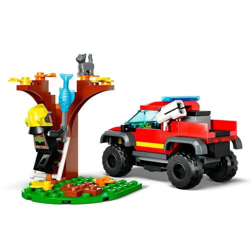 Конструктор Lego City 60393 Спасательный пожарный внедорожник фото 3
