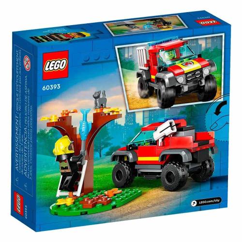 Конструктор Lego City 60393 Спасательный пожарный внедорожник фото 8
