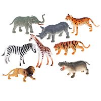 Набор игровой В мире животных Африка 8 предметов 1Toy Т58803