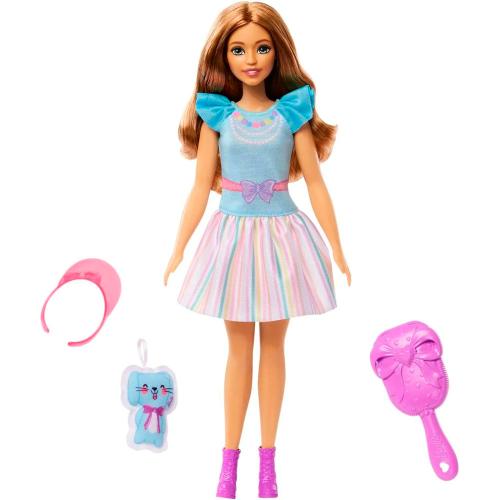 Кукла Barbie шатенка с зайкой 34.3 см Mattel HLL21