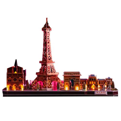 Пазл 3D Париж с подсветкой 1115 деталей CubicFun L525h