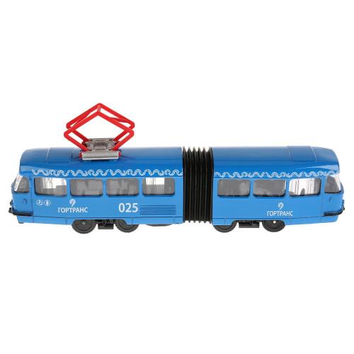 Модель Трамвай с гармошкой 19смТехнодрайв SB-18-01-BL-WB(IC).20-1 фото 3