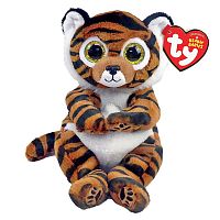 Мягкая игрушка полосатый тигр Clawdia 15 см Beanie Babies Ty Inc 40546