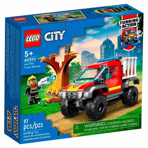 Конструктор Lego City 60393 Спасательный пожарный внедорожник фото 7