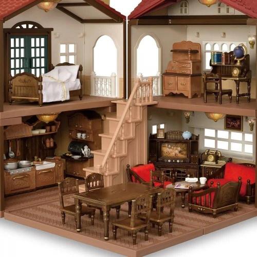 Игровой набор Sylvanian Families Классическая коричневая мебель для гостиной Epoch 2072 фото 3
