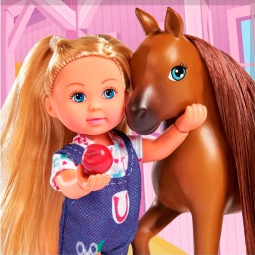 Кукла Еви 12 см Набор с беременной лошадкой Simba 5733487 фото 3