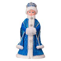 Кукла мягконабивная Снегурочка Царская 44 см Коломеев