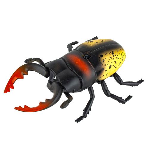 Интерактивная игрушка на инфракрасном управлении Робо жук олень желтый 1toy Т16603